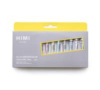 HIMI Watercolour Set 12 Colours 12ml Tubes, Pure Paint Colour, Inspiring Design, Artist Art Supplies, Gift, Watercolor Materials, Lightfast Paints, Vivid Results, High Pigments, Gum Arabic