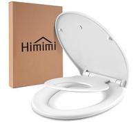 Himimi Toilet Lid with Soft-Close Mechanism, Quick Release Function for Easy Assembly and Cleaning, O-Shape Toilet Lid with Child Seat, Maximum Load 170 kg, PP Toilet Seat, White