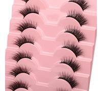 Himirell False Eyelashes Natural Half Lashes Short Wispy Fluffy Soft 1/2 Lashes Pack Cat Eye 3D Faux Mink 3/4 Eye Lashes Multipack By Himirell, Lash Clusters, Half Lash 5-14mm