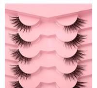 Himirell False Eyelashes Natural Half Lashes Short Wispy Fluffy Soft Clear Band 1/2 Lashes Pack Cat Eye 3D Faux Mink 3/4 Eye Lashes Multipack By Himirell, Lash Clusters, Half Lash 6-16 mm