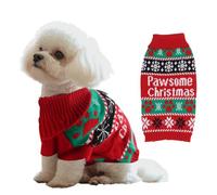 Himissy Christmas Sweater for Dogs, Christmas Clothes for Dogs, Christmas Dog Jumper, Soft Knitted Sweater for Small Medium Size