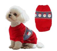 Himissy Christmas Sweater for Dogs, Christmas Clothes for Dogs, Christmas Dog Jumper, Soft Knitted Sweater for Small Medium Size