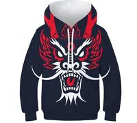 HIMKSRE 3D Hoodies Chinese Dragon Stylish Kids Pullover, Ideal for Boys And Girls, Great for Everyday Wear(Style-8,120)
