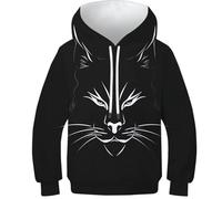 HIMKSRE Kids Lion Hoodies - Stunning 3D Printed Pullover for Children, Ideal for Boys And Girls, Comfy for Toddlers to Teens(Style-2,90)