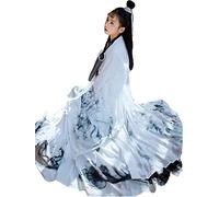 HIMKSRE Women's Retro Ancient Chinese Style Traditional Costume Hanfu Dresses Tang Suit Ladies Skirt Cosplay Kung Fu Kimono(E-women,XXL)