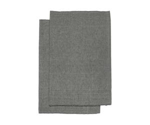 Himla Bistro placemat 36x47 cm 2-pack Charcoal