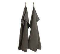 Himla Sunshine kitchen towel 2-pack Charcoal (dark grey)