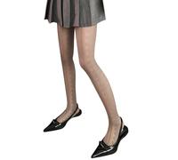 Himllauen Women’s Tight Elegant Women Pantyhose Print Elastic High Waist Shiny Breathable Stockings for Women Spring Summer Fall (Gray, ONE SIZE)
