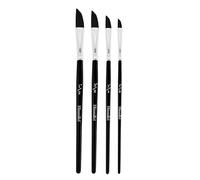 Himmlfel Dagger Brush Set, 4 PCS Sword Striper Brushes for Artists and Beginners, Watercolour, Acrylic, Oil, Size 1/8, 1/4, 3/8, 1/2 inch