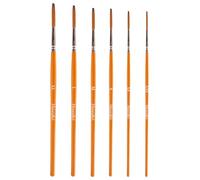 Himmlfel Lettering Quill Brush Set, 6 Pcs Paint Brushes for Painting Lettering, Lines, Outlines, etc., Acrylic, Watercolor, Oil and Gouache Brushes for Artists and Beginners