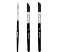 Himmlfel Pinstriping Brush for Acrylic Watercolour Oil，3 Pcs High Performance Pinstripe PaintingBrush，Professional Artists Script Liner Brushes Long Liner Brush Scroll Sword Paint Brush Set