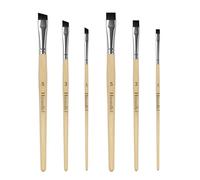 Himmlfel Watercolour Correction Brush, 6 Pcs High Performance Nylon Bristle Professional Colour Washing Brush for Watercolour, Acrylic, Gouache,Pigments For Correcting Error and Enhancing Highlight