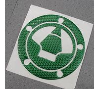 HIMNIL decorative moldings Motorcycle Gas Tank Cap Cover Pad Sticker Decals For Kawasaki ZX-6R 636 9R 10R 12R GTR1400 For Ninja 650R 1000 ER-6F (Color : Green)