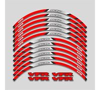HIMNIL Motorcycle Sticker Front&Rear Edge Rim Wheel Decals Reflective Waterproof Stickers For VFR 800 1200 750 All Years Rim Decals (Color : B)