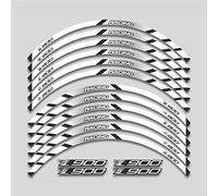 HIMNIL Motorcycle Wheel Sticker Racing Rim Stripe Tape Decal Accessori Waterproof For Kawasaki Z900 Z 900 Z900 Rim Decals (Color : 11)