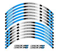 HIMNIL Motorcycle Wheel Sticker Racing Rim Stripe Tape Decal Waterproof For Suzuki GSX-S GSX-S750 GSXS1000 750 1000 Gsxs Rim Decals (Color : A)