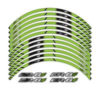 HIMNIL Reflective Wheel Styling Stickers Front Rear Rims High Adhesion Sticker Waterproof Rim Decals For Kawasaki ER-6F ER6F Rim Decals (Color : D)