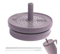 HiMoliwa Improved Tumbler Lid Replacement for BruMate Era 30oz Tumbler with Handle, Flexible Straw Lid for BruMate Era Insulated Water Bottle 30oz, 100% Leek Proof(Lilac Dusk)