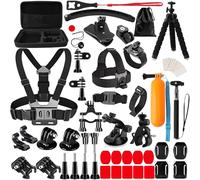 HIMOMO 85-In-1 Action Camera Accessory Kit, Universal go pro accessories set with Chest Strap, action camera mounts, and more for GoPro Hero 9 8 7, SARGO,DJI, Insta and Most Action Cameras