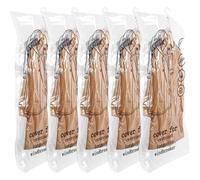 HIMOMO Hanging Vacuum Storage Bags, 5PCS Space-saving Vacuum Bag, Clear & Reusable Closet Organizer for Clothes,Coats or Jackets Suits, Dresses, 135x70cm