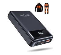 HIMONI 12V 20000mAh Heated Jacket Battery Pack with LED Display, Portable Battery Bank for Heated Vest, iphone, Camping Chair, Compatible with Wulcea, Genovega Heated Coat