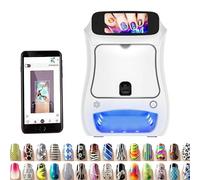 Himopuer Nail Printer Digital Nail Art Machine,Automatic 3d Smart Diy Art Nailer, Impresora De UñAs,Fingernail Printer-2026 New Upgrade Touch Screen/Drying,App Control/Automatic Recognize Shape/Fast