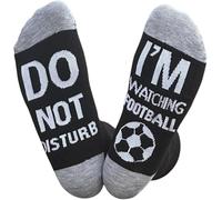 Himozoo 'Do Not Disturb I'm Watching Football or Rugby' Socks Novelty Funny Socks for Men Women Football Lovers Gifts…