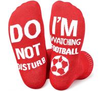 Himozoo Football Gifts for Men, Funny Socks for Dad Husband Boyfriend, 'Do Not Disturb I'm Watching Football' Stitched, Stocking Fillers, Birthday Christmas Fathers Day Novelty Gift