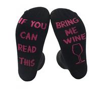 Himozoo Funny Socks If You Can Read This Bring Me Wine Socks for Mens Christmas Gifts Novelty Birthday Present