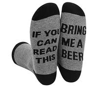 Himozoo If You Can Read This Bring Me Beer Socks Novelty Funny Gifts for Men Dad Husband Boyfriend