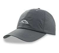 Himozoo Quick Dry Run Hats Cooling Breathable Baseball Cap, Mountain Peak Embroidery Dad Truck Hat Outdoor, Stretch Running Hat with Soft Long Brim (UK, Alpha, M, 4XL, Darkgrey-Reguar Brim)