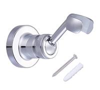 HIMREYLD Shower Head Holder Bracket - Copper, Chrome Plated 360 Degrees Adjustable Wall Mount for Handheld and Standard Shower Hose