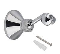 HIMREYLD Shower Head Holders - Copper Shower Holder Bracket 360 Degree Adjustable Wall Mount for Standard Handheld Showerhead and Hose - Chrome Plated