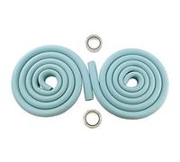 HIMRY® 4 Metres U-Shaped Glass Table Edge Protector, Table Furniture Edges Sponge Cushion Shock Protection, Baby Safety Table Desk Edge Corner Anti-Collision Strips (2x2m) Sky Blue KXD7003