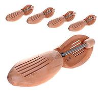 HIMRY 5x / 5Pairs of Premium wooden spiral spring Shoe Tree, Unisex, natual wood, in multiple sizes, UK Size 2/3, EU Size 35/36, UK Size 2-3, EU Size 35, EU Size 36, KXB6001-5x-35