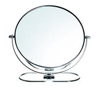 HIMRY Folding Double Sided Make Up Mirror 10x Magnification 8 Inch 360 ° Rotating Cosmetic Mirror Dressing Table Mirror (2 Mirrors: Normal and 10 x Magnification - Chrome KXD3125 - 10x