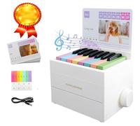 HIMS Taylor Mini Piano Desk Calendar, Taylor Piano Calendar, With 52 Music Scores in 27 Cards,Great Gift for Friends and Music Lovers (White)