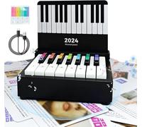 HIMS Taylor Mini Piano Desk Calendar, Taylor Piano Calendar, With 52 Music Scores in 27 Cards,Great Gift for Friends and Music Lovers (Black Small B)
