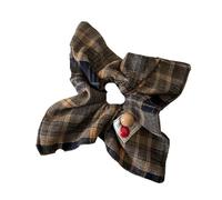 Himscev 2/3pc Stylish Patterned Square Scarf & Headband Set - Versatile Meatball-Shaped Headband Accessory(Color3)