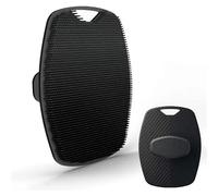 Himscev 2pc Soft Silicone Body Cleansing Brush - Exfoliating Shower Brush for Gentle Skin Care(Black)