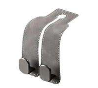 Himscev 2pcs 2 in 1 Car Headrest Hook - Universal Double Hooks for Rear Seat Storage and Organization(2 in 1 Grey)