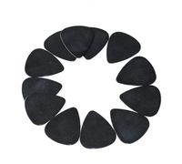 Himscev 50Pcs Plain Pure Black Guitar Picks 0.46/0.71/0.96/1.2mm Size Optional Thickness Options for Acoustic Electric Bass Guitar(Solid black 1.2mm)