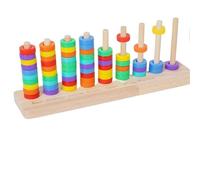 Himscev Colorful Stacking Rings for people - Educational Color Sorting and Fine Motor Skills Development Toys