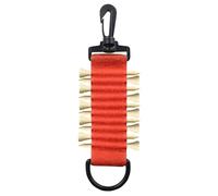 Himscev Golf Hang Gloves Magic Tape Double Sided Golf Tee Holder Clip Outdoor Portable Hanging Can Be Hung On The Ball Bag Or Pants(Red)