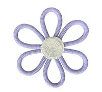 Himscev Handmade Colorful Woven Chrysanthemum Wall Decorations - Vibrant Flower Hanging Decor for Home and Nursery(Purple,20cm)