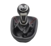 Himwqfuh Car Gear Knob Shifter for Seat for Leon MK2 1P 2005-2012 5 6 Speed Car Gear Stick Shift Knob with PU Leather Boot(5 Speed)