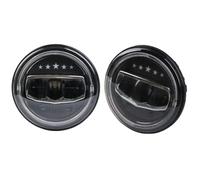 Himwqfuh Car HeadLight Assembly For Jeep For Wrangler TJ JK For Rubicon 1997-2017 For Lada For Niva 4X4 For Urban Car 7 Inch LED Halo Headlights Front Light Assembly(Star Style)