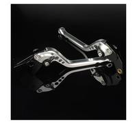 Himwqfuh for Royal for Enfield 650 for Interceptor 8 Color Adjustable Motorcycle Brake Clutch Levers Brake Clutch Master Cylinder(Silver 177mm)