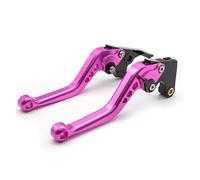 Himwqfuh for Vespa 50-125 PV ET3 PK S XL Adjustable Motorcycle Brake Clutch Lever Aluminum CNC Front Rear Drum Brake Levers Brake Clutch Master Cylinder(Long Pink)