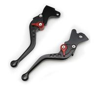 Himwqfuh for Vespa 50-125 PV ET3 PK S XL Adjustable Motorcycle Brake Clutch Lever Aluminum CNC Front Rear Drum Brake Levers Brake Clutch Master Cylinder(Short Black)